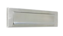 Satin stainless letter plate