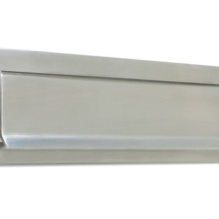 Satin stainless letter plate