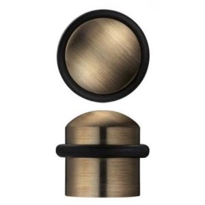 Zoo hardware solid domed top floor mounted concealed fix door stop 31mm diameter zab86 (florentine bronze)