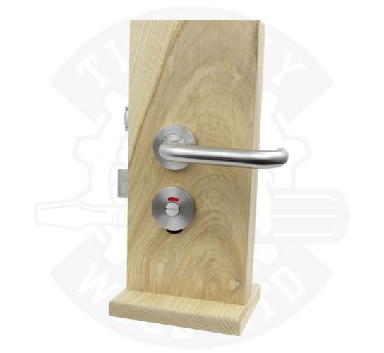 Lift to lock disabled toilet mortice door lock stainless steel
