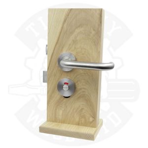Lift to lock disabled toilet mortice door lock stainless steel