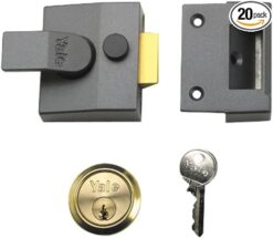 YALE B-89-DMG-PB-60 DEADLOCKING NIGHTLATCH BRASS CYLINDER 60MM (BOXED)