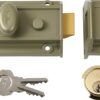 Traditional Nightlatch - Electro Nickel Brass Finish - Standard Security