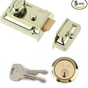 Traditional Nightlatch, Standard Security, Brass Finish