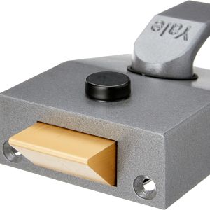 Deadlocking Nightlatch, Dark Metallic Finish/Brass Cylinder, High Security, with Automatic Deadlock