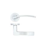 Toledo Contract Lever On Round Rose, Polished Chrome