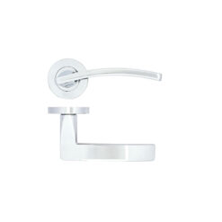 Toledo Contract Lever On Round Rose, Polished Chrome