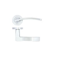Toledo Contract Lever On Round Rose, Polished Chrome