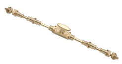 Classic Door Espagnolette Bolt / Cremone Bolt 9 Feet - Polished Brass Unlacquered - Image 5