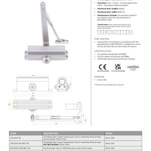 Zoo Hardware Budget Overhead Door Closer