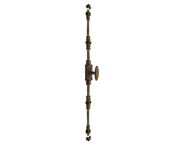 Classic Door Espagnolette Bolt/Cremone Bolt 9 Feet – Antique Brass Unlacquered