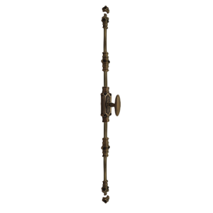 Classic Door Espagnolette Bolt/Cremone Bolt 9 Feet – Antique Brass Unlacquered