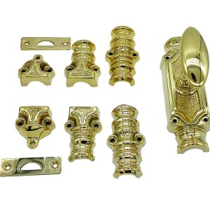Classic Door Espagnolette Bolt / Cremone Bolt 9 Feet – Polished Brass Unlacquered