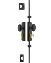 Oval Knob Locking Door Espagnolette/Cremone Bolt Upto 8.5′-Black