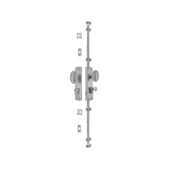 Oval Knob Locking Brass Door Espagnolette Bolt/Cremone Bolt Upto 8.5′ - Satin Nickel