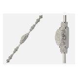 Ornate Espagnolette Bolt Or Cremone Bolt -Upto 9′ Satin Nickel