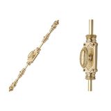 Beaded Espagnolette Bolt Or Cremone Bolt -Upto 9′ Polished Brass