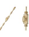 Beaded Espagnolette Bolt Or Cremone Bolt -Upto 9′ Polished Brass