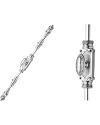 Beaded Espagnolette Bolt Or Cremone Bolt -Upto 9′ Polished Chrome