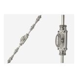 Beaded Espagnolette Bolt Or Cremone Bolt -Upto 9′ Satin Nickel