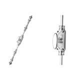 Classic Espagnolette Bolt Or Cremone Bolt - Upto 9′ Polished Chrome