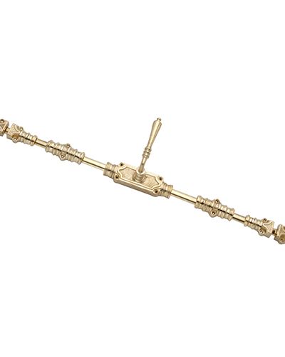 Victorian Lever Door Espagnolette Bolt/Cremone Bolt Upto 9 Feet – Polished Brass Unlacquered
