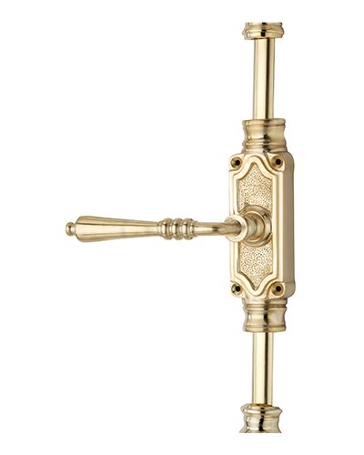 Victorian Lever Door Espagnolette Bolt/Cremone Bolt Upto 9 Feet – Polished Brass Unlacquered