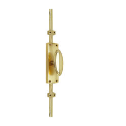 Oval Knob Door Espagnolette Bolt/Cremone Bolt Upto 2500mm - Polished Brass(Upto 8 Feet) - Image 3