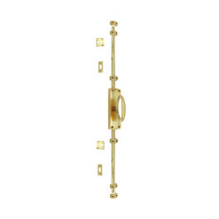 Oval Knob Door Espagnolette Bolt/Cremone Bolt Upto 2500mm - Polished Brass(Upto 8 Feet) - Image 6