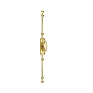 Oval Knob Door Espagnolette Bolt/Cremone Bolt Upto 2500mm – Polished Brass(Upto 8 Feet)