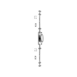 OVAL KNOB DOOR ESPAGNOLETTE BOLT/CREMONE BOLT UPTO 2500mm POLISHED CHROME - Image 5
