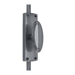 Oval Knob Door Espagnolette Bolt/Cremone Bolt Upto 2500mm Satin Chrome(Upto 8 Feet) - Image 3