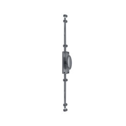 Oval Knob Door Espagnolette Bolt/Cremone Bolt Upto 2500mm Satin Chrome(Upto 8 Feet)