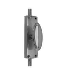 Oval Knob Door Espagnolette Bolt/Cremone Bolt Upto 2500mm Satin Nickel - Image 6