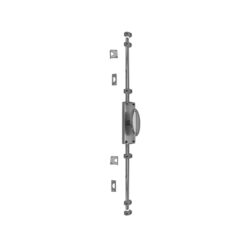 Oval Knob Door Espagnolette Bolt/Cremone Bolt Upto 2500mm Satin Nickel - Image 7