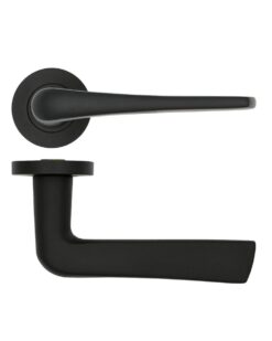 Zoo Hardware Rosso Tecnica Como Grade 304 Stainless Steel Lever On Round Rose, RT020 (sold in pairs)