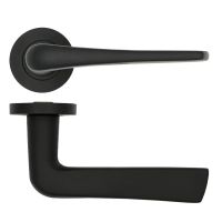 Zoo Hardware Rosso Tecnica Como Grade 304 Stainless Steel Lever On Round Rose, RT020 (sold in pairs)