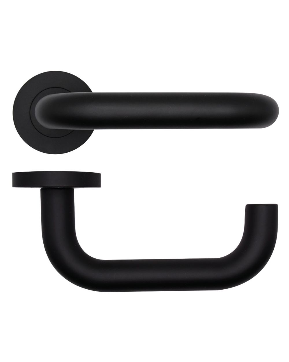 Zoo Hardware Rosso Tecnica Maggiore Grade 304 Stainless Steel Lever On Round Rose, RT030 (sold in pairs)