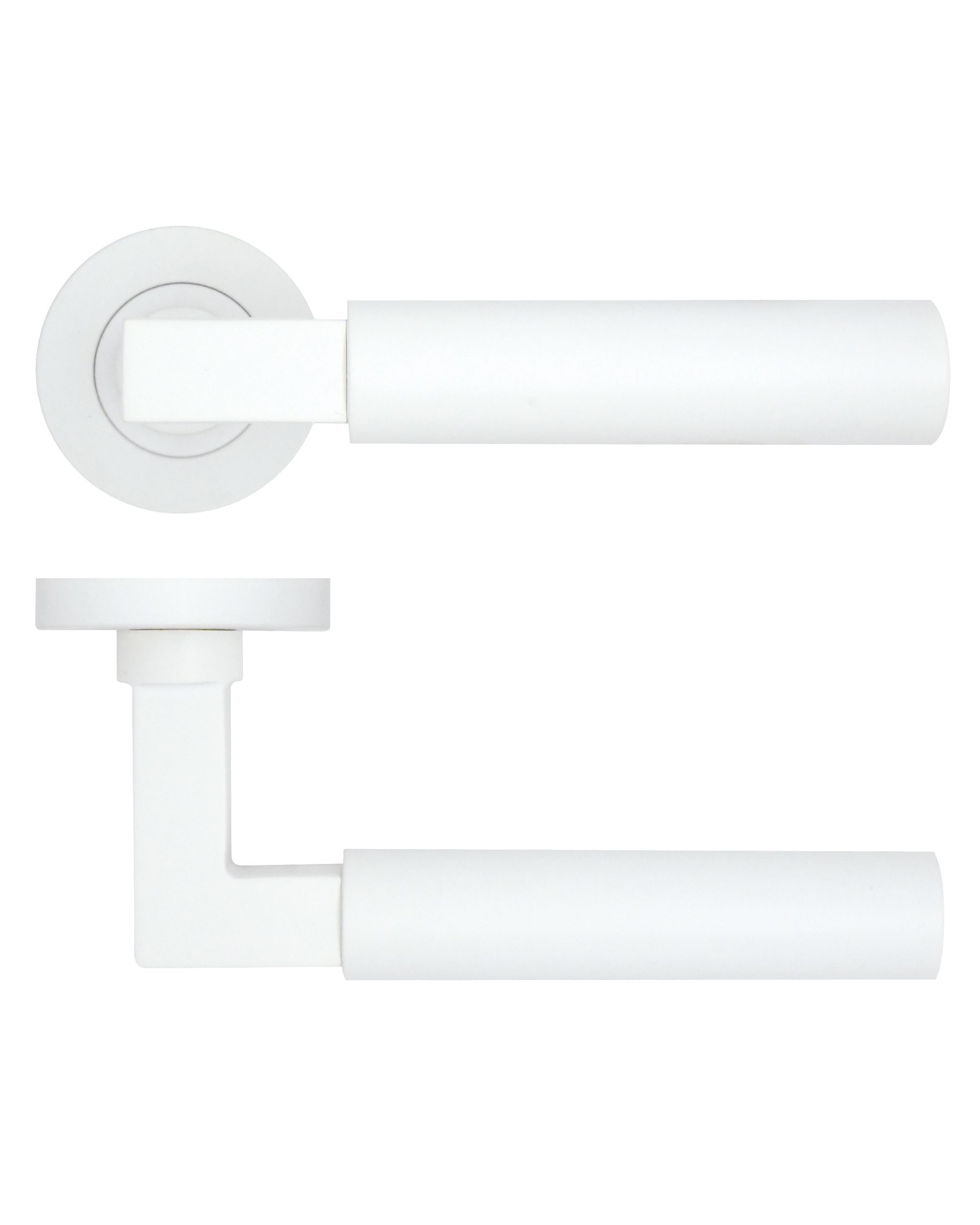 Zoo Hardware Rosso Tecnica Garda Grade 304 Stainless Steel Lever On Round Rose – RT050 (sold in pairs)