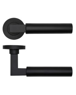 Zoo Hardware Rosso Tecnica Garda Grade 304 Stainless Steel Lever On Round Rose - RT050 (sold in pairs)