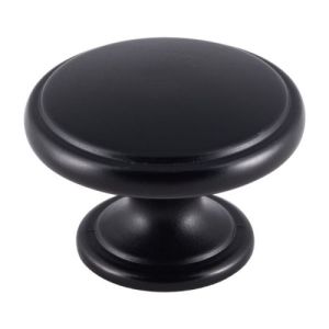 Carlisle Brass Oxford Knob – 32mm – Matt Black