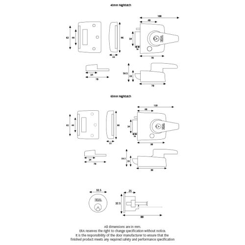 Double Locking Nightlatch Door Lock