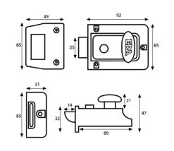 Traditional Nightlatch Door Lock - Image 3