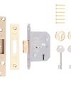 ERA Viscount 5 Lever Mortice Deadlock – Brass Finish