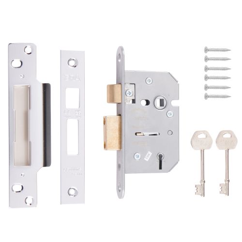 ERA Viscount 5 Lever Mortice Sashlock – Chrome Finish