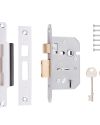 ERA Viscount 5 Lever Mortice Sashlock – Chrome Finish
