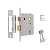 ERA 3 Lever Sashbolt Mortice Door Lock - Chrome Finish