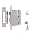 ERA 3 Lever Sashbolt Mortice Door Lock – Chrome Finish