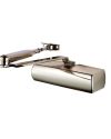 Eurospec CDG003/SNP Overhead Door Closer En3 Fixed Power C/W Fig 6 Bracket Match Cover And Armset En1154 Satin Nickel