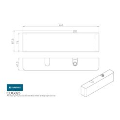Eurospec Overhead Door Closer Silver En2-5 By Spring C/W Back Check C/W Fig 6 Bracket CDG025/SV - Image 2